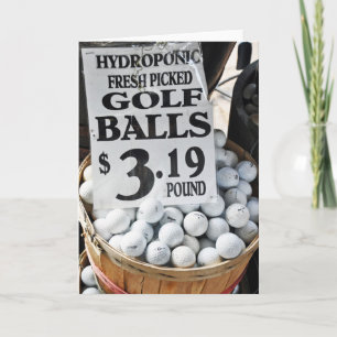 Cartão Bolas de golfe hidropónicas que cumprimentam