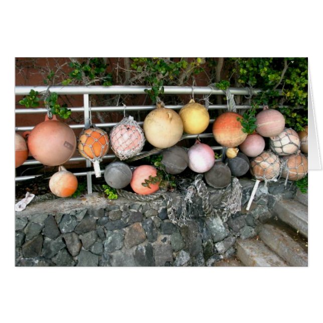Cartão Bolas de pesca (Frente horizontal)