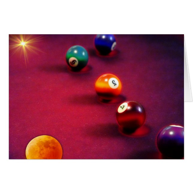 Cartão Bolas loucas (Frente Horizontal)