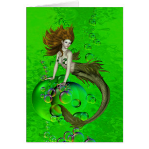 Cartão Bolhas da sereia