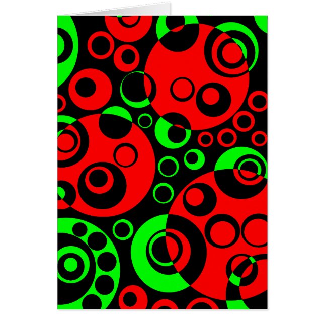 Cartão Bolhas de abstrato (Frente)