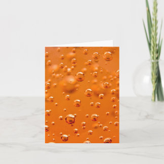 Cartão Bolhas de laranja
