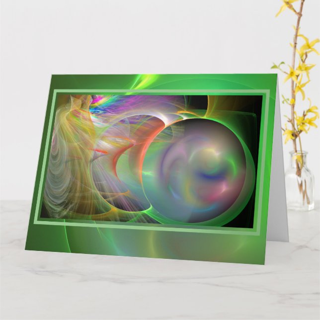 Cartão Bolhas de sabão sopro Vazio BIG Card (Flor Amarela)