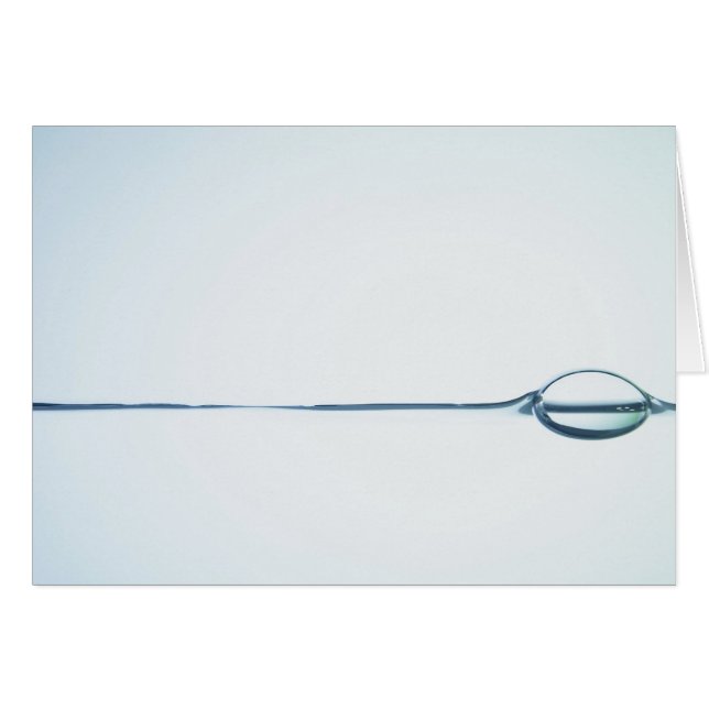 Cartão Bolhas na superfície da água (Frente Horizontal)