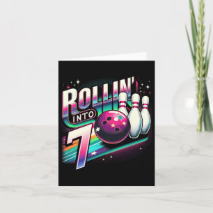 Cartão Boliche Aniversário Rollin no 7 de 7 Festas Aniver