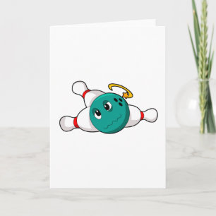 Cartão Boliche Bola de boliche Pino de boliche