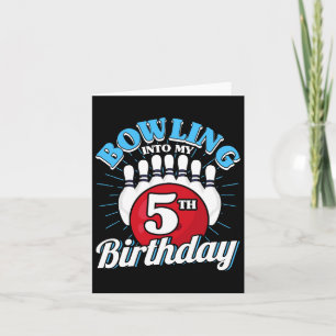 Cartão Boliche de Tema de Boliche de Aniversário para Ani