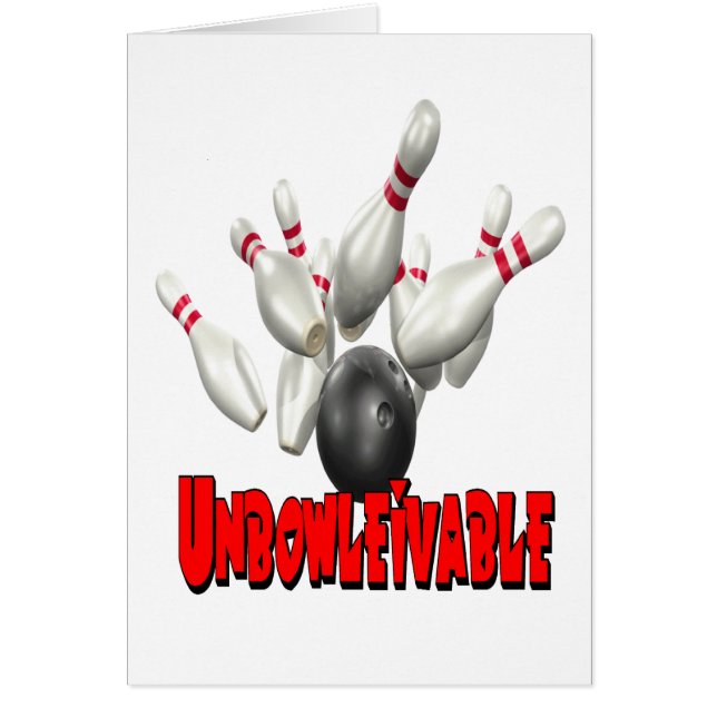 Cartão Boliche de Unbowlievable (Frente)