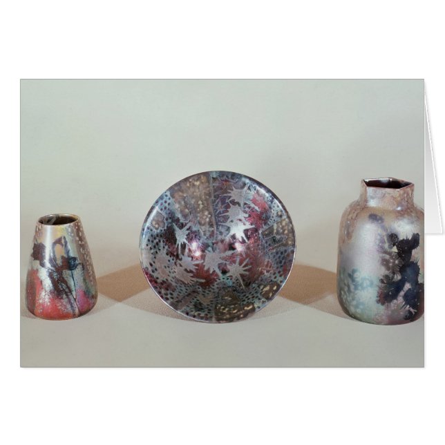 Cartão Boliche e vasos, c.1890 (Frente Horizontal)