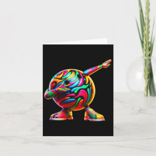 Cartão Boliche Engraçado Dabbing Ll Bowler Boliche