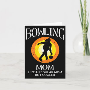 Cartão Boliche Mãe Colorido Dia de as mães Mamãe de Bowle