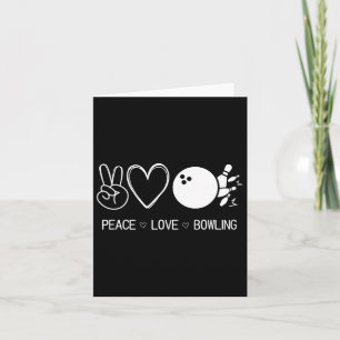 Cartão Boliche Peace Love