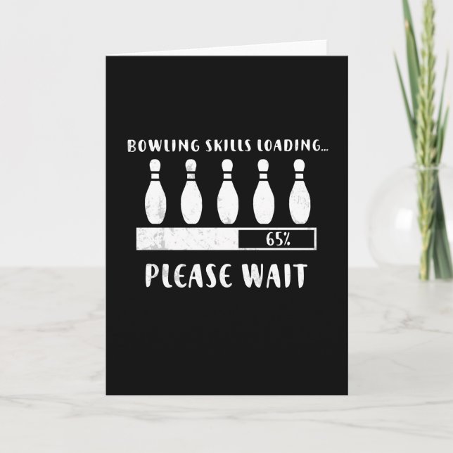 Cartão Boliches Carregando, Aguarde (Frente)