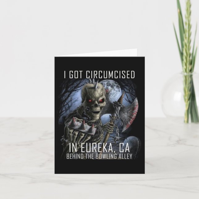 Cartão Boliches Circunstanciadas Eu Fui Circunstanciada E (Frente)