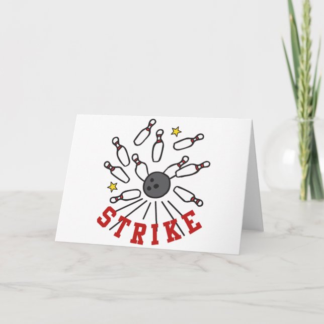 Cartão Boliches de greve (Frente)