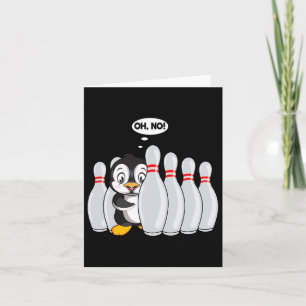 Cartão Boliches Engraçadas Em Pinguim Cujo Pinguim É Para