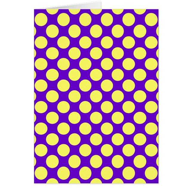 Cartão Bolinhas Amarelas com Estilhaço de Fundo Roxo (Frente)