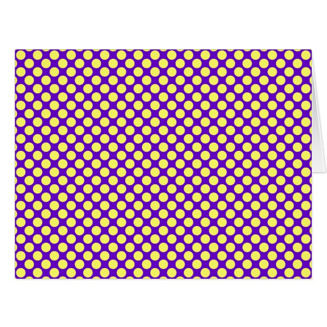 Cartão Bolinhas amarelas com STaylor de fundo roxo (Frente horizontal)