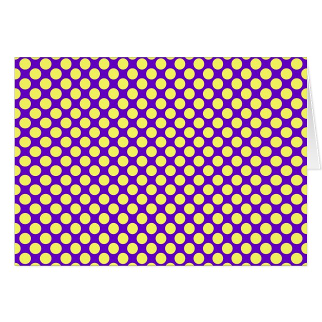 Cartão Bolinhas amarelas com STaylor de fundo roxo (Frente Horizontal)