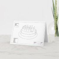 Bolo de aniversário arquitetônico