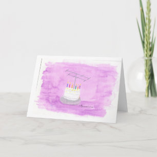 Cartão Bolo de Aniversário do Ham Radio