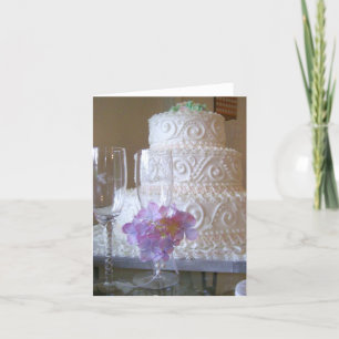 Cartão Bolo de casamento