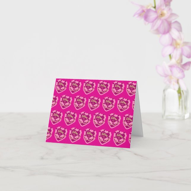 Cartão Bolo de Nascimento do Coração do Cardião Libra Zod (Orquídea)