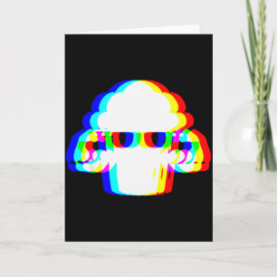 Cartão Bolo de Noiva Muffin Engraçado Vaporwave Edm Ciber