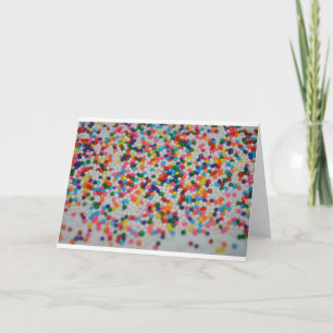 Cartão Bolo de Padrão de Arco-íris de Sobremesa Doce Arte
