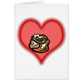 Cartão bolo do cinamon