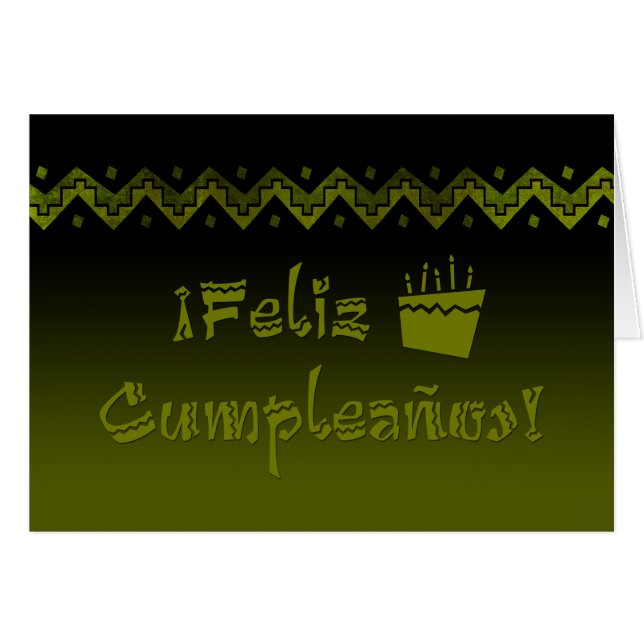 Cartão Bolo Feliz de Chegada (Frente Horizontal)