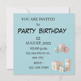 Cartão Bolo Fofo e Cupcakes