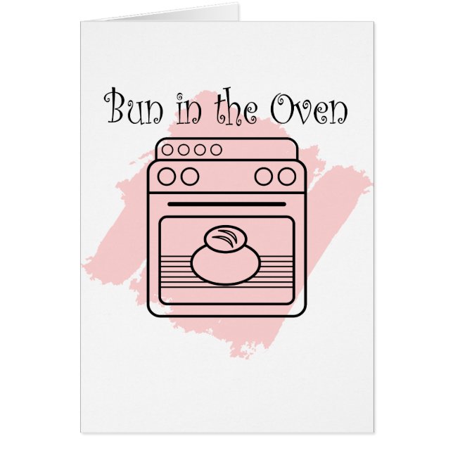 Cartão Bolo no forno (Frente)