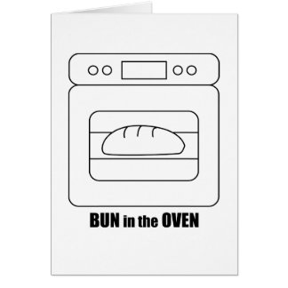 Cartão Bolo no forno