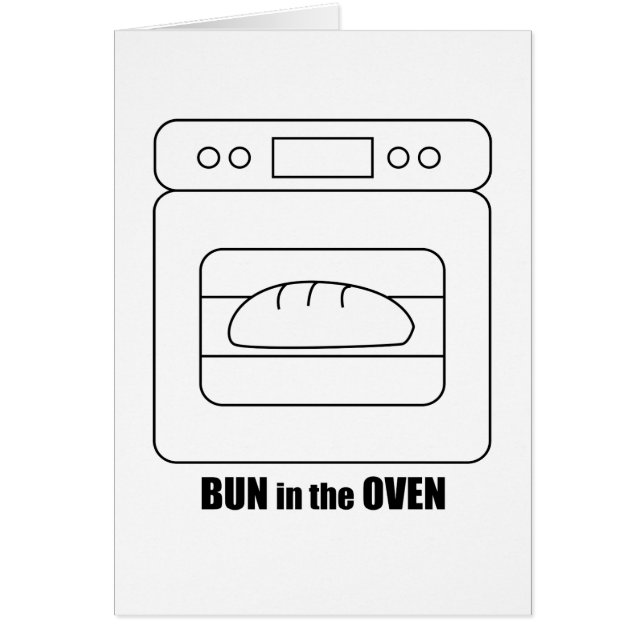 Cartão Bolo no forno (Frente)