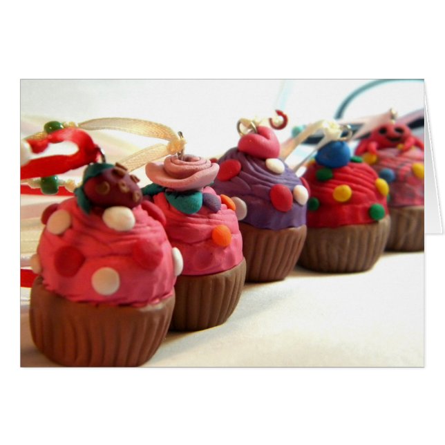 Cartão Bolos bonito (Frente Horizontal)