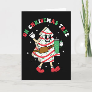 Cartão Bolos Groovy Oh Christmas Tree Debbie Becky Jen Ca