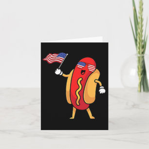 Cartão Bolsa de Cachorro Quente Bandeira Americana Liberd