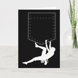 Cartão Bolsa de escalada e Bouldering engraçado Fofo 