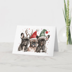 Cartão Bolsa de Natal em Rena de Cães
