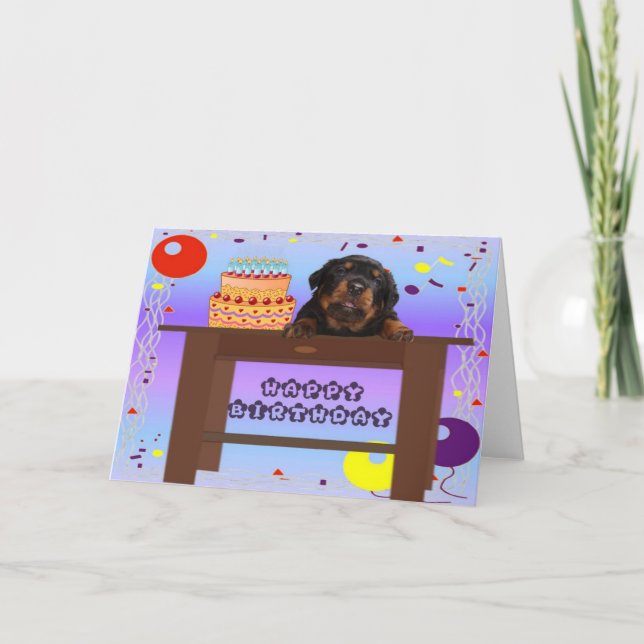 Cartão Bom aniversário (Frente)