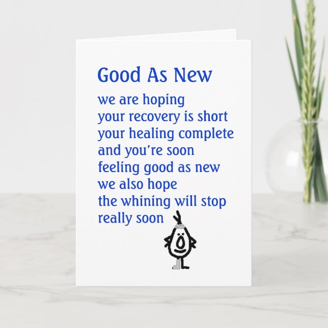 Cartão Bom Como Novo (Frente)