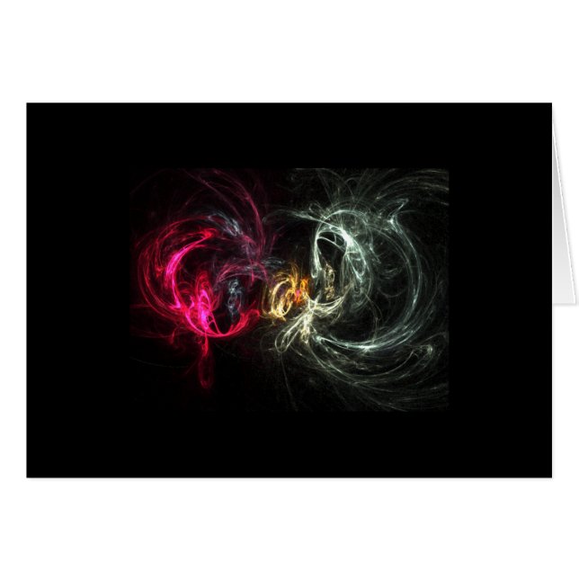 Cartão Bom contra o mau (Frente Horizontal)