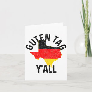 Cartão Bom dia a todos Presente engraçado Texas Alemanha 