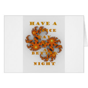 Cartão Bom dia e melhor noite