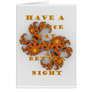 Cartão Bom dia e melhor noite