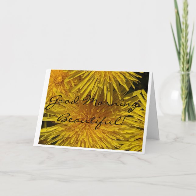 Cartão Bom dia linda (Frente)