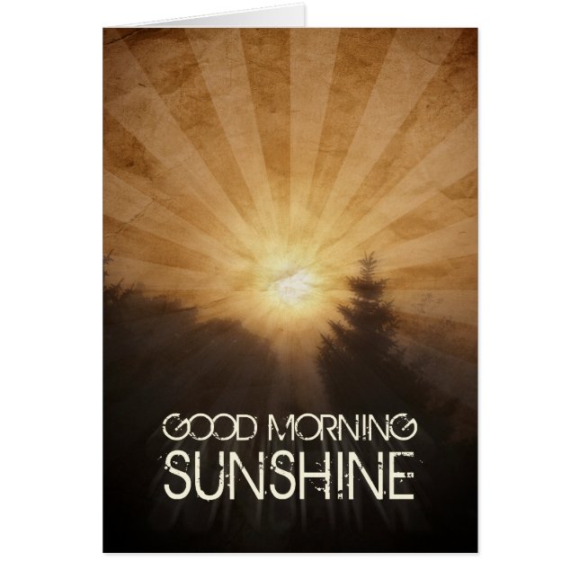 Cartão Bom dia, sol (Frente)