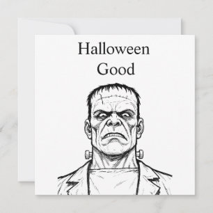 Cartão Bom Frankenstein de Halloween