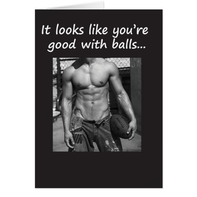 Cartão Bom jogador de futebol (Frente)